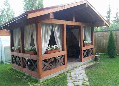 Построить беседку, зону BBQ, перголу